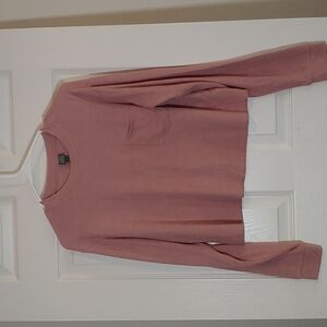 Wild Fable Rose Pink Oversized Cropped Lighteight Sweatshirt New Size XS